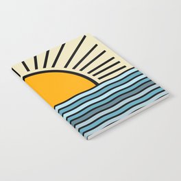 Sunrise Mid century modern- In color Notebook