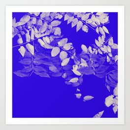 Blue Branches Art Print