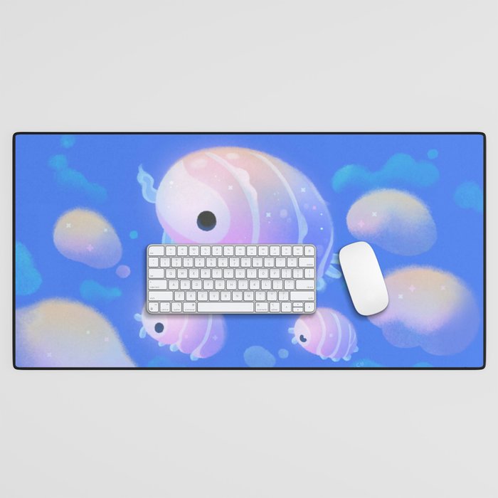 Cloud isopod Desk Mat