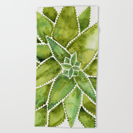 Aloe Vera – Green Palette Beach Towel