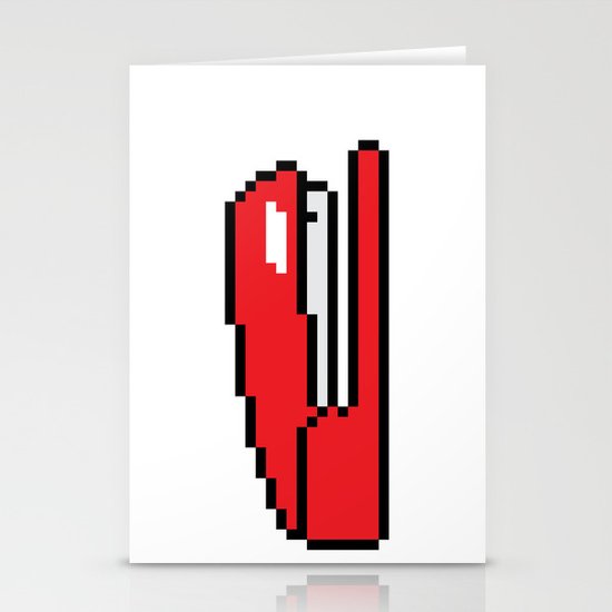 Pixel Space Stationery Cards