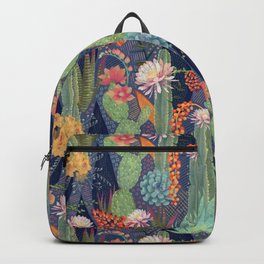 Modern Cactus Print Backpack