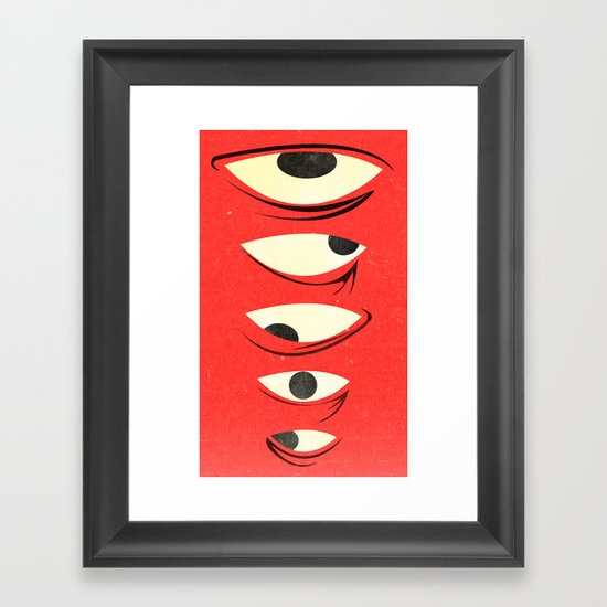 know where to look Framed Art Print