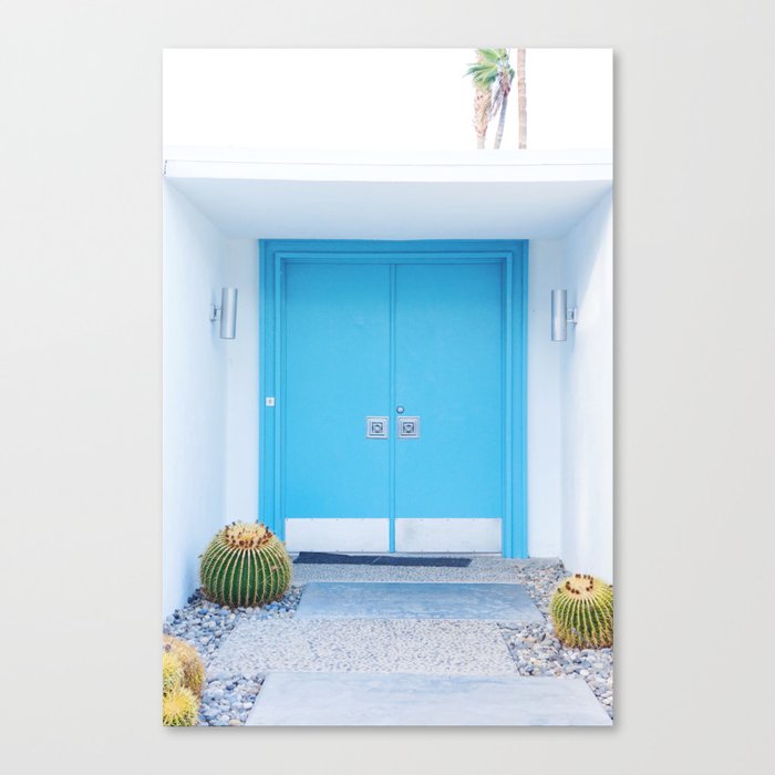 Blue Door Palm Springs Canvas Print