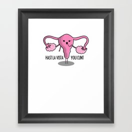 Uterus Removal Surgery Hysterectomy Womens Shirt  Framed Art Print