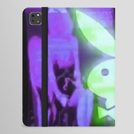 bunny 90s purple green aesthetic  iPad Folio Case