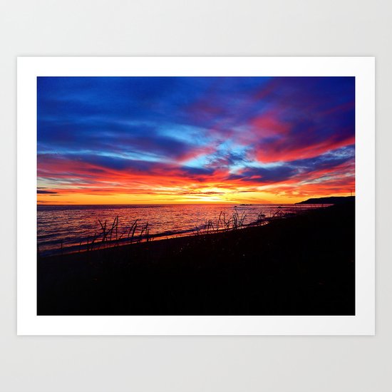 Sunrise on Sainte-Anne-Des-Monts Art Print
