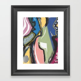 Colorful abstract anatomy Framed Art Print