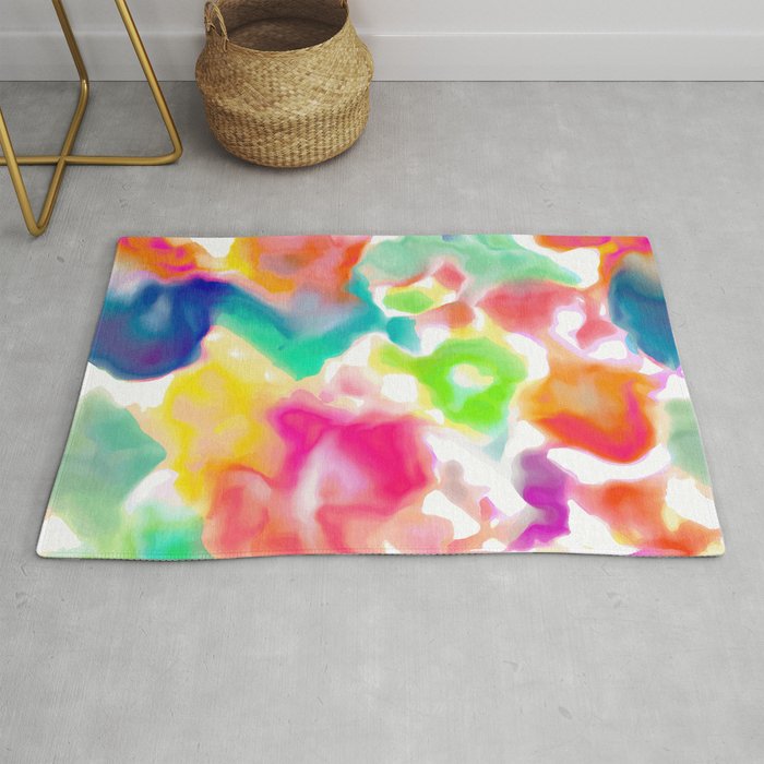 Watercolor Blotches Rug