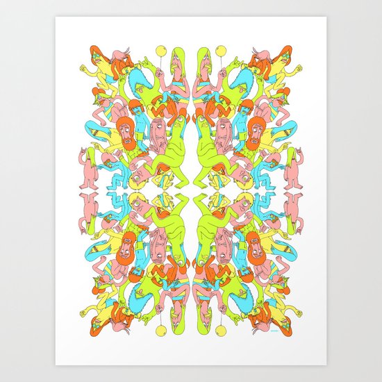 Partay Art Print