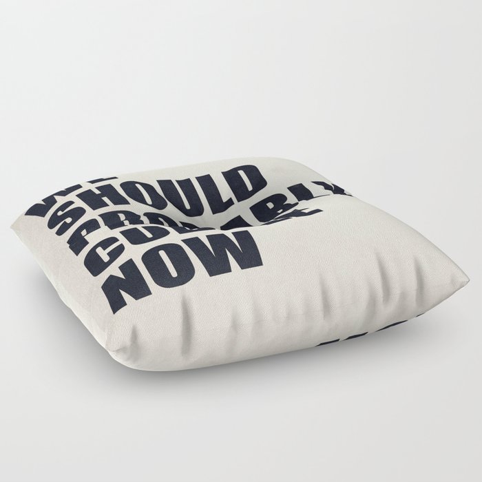 We Should Probably Cuddle Now Floor Pillow By Nicklasgustafsson