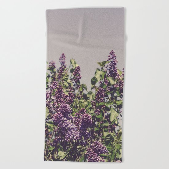 Wild Lilacs Beach Towel