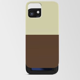 Coffee and Cream Solid Colors iPhone Card Case