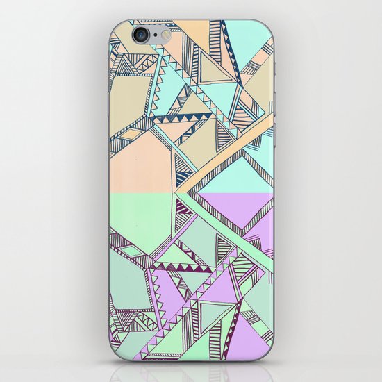 Aztec print illustration iPhone & iPod Skin