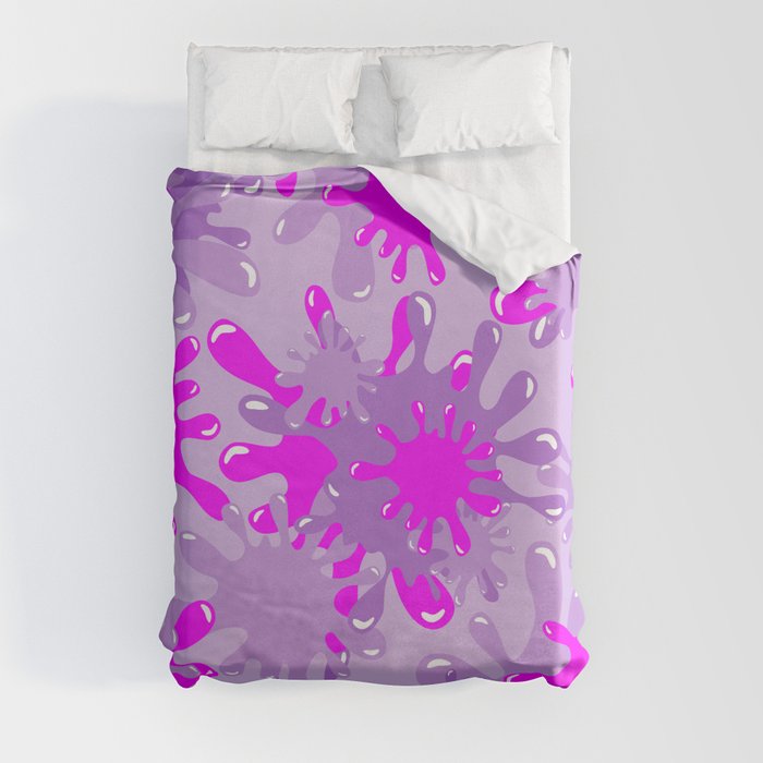Slime in Lavenders & Pink Duvet Cover