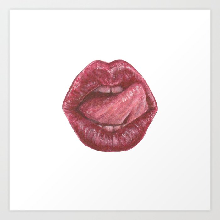 Lips.2 Art Print
