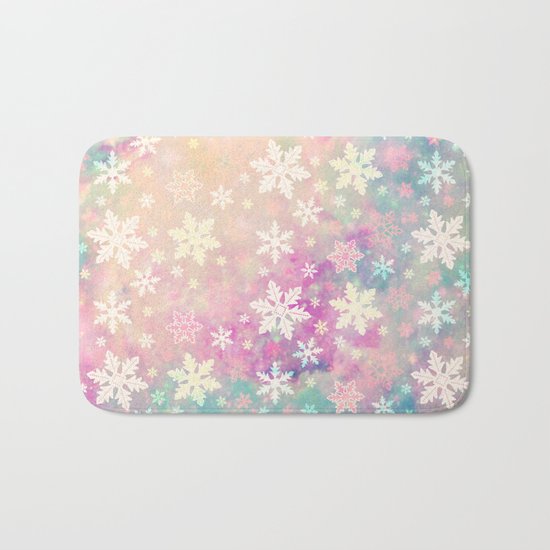 Snowflakes Bath Mat