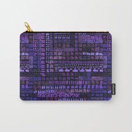 purple bright ink marks hand-drawn collection Carry-All Pouch