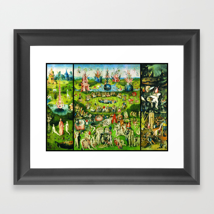 Hieronymus Bosch Framed Art Print, Garden Of Earthly Delights Triptych Print