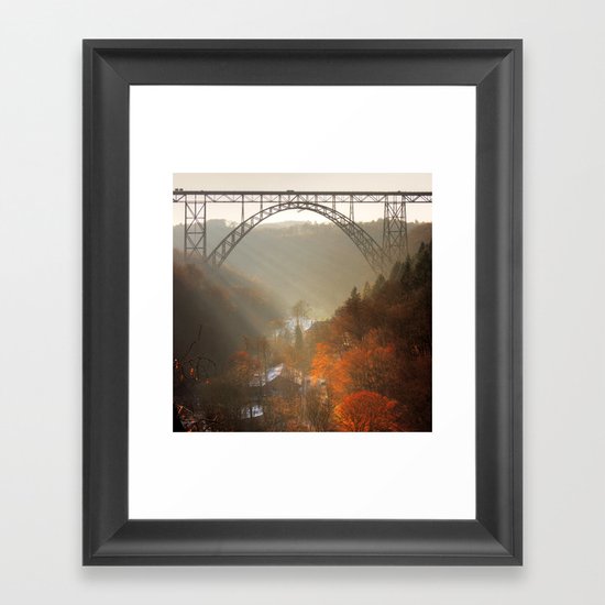 valley of light Framed Art Print