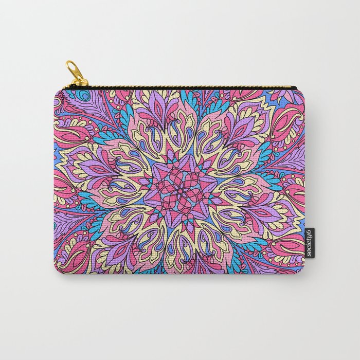 Floral Ornament Carry-All Pouch