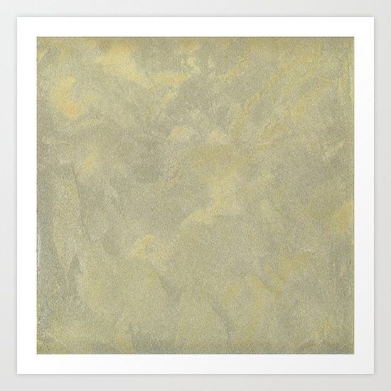 Modern Masters Metallic Plaster - Aged Gold and Silver Fox - Custom Glam Art Print