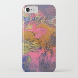 Gold Spill iPhone Case