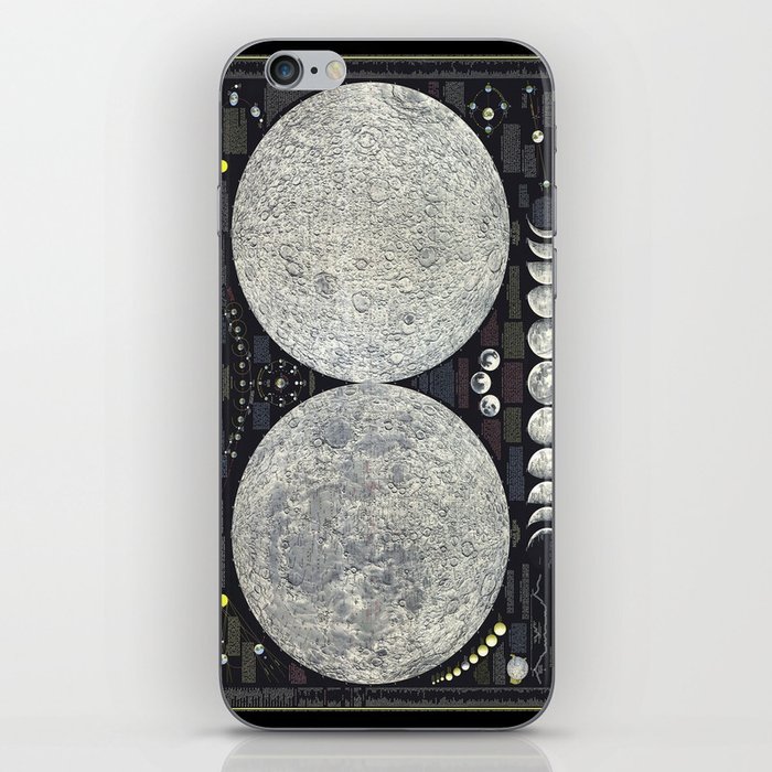 The Earth's Moon Map iPhone Skin