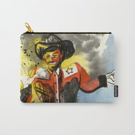 Big Tex Carry-All Pouch | Fire, Western, Cowboy, Texas, Surrealism, Watercolor, Surreal, Bigtex, Smoke, Painting 