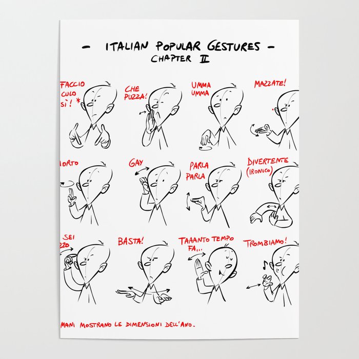 Italian Gestures vol. 02 (italian version) Poster