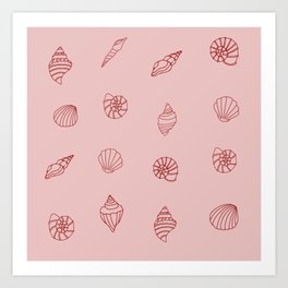 shells Art Print | Sea, Shells, Poster, Iphone, Yoga, Summer, Furniture, Girl, Tech, Draw 