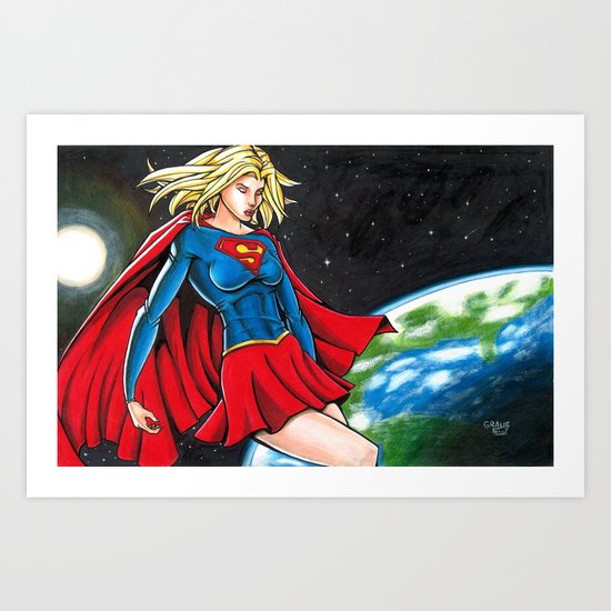 Supergirl - Kara Zor-El Art Print