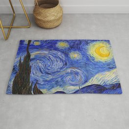 Vincent van Gogh “ Starry Night ” Area & Throw Rug