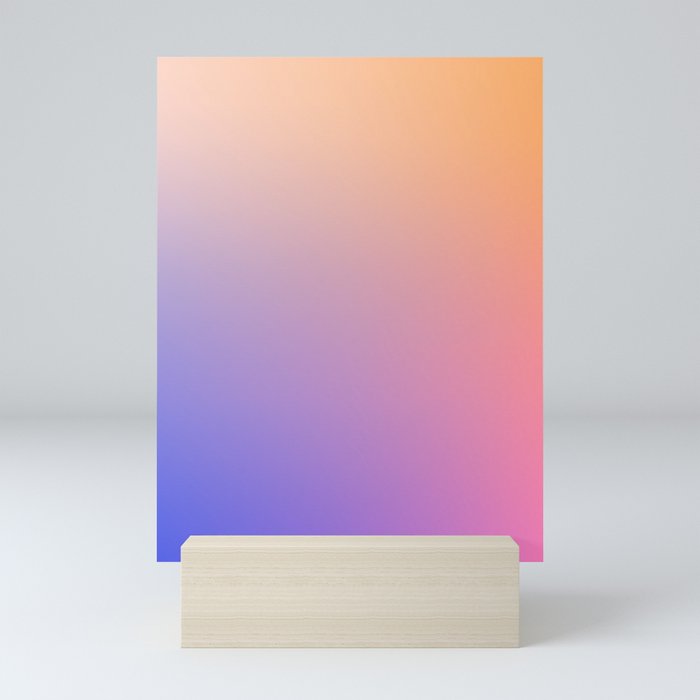 30 Plain Gradient Aesthetic 220617  Minimalist Art Valourine Digital  Mini Art Print