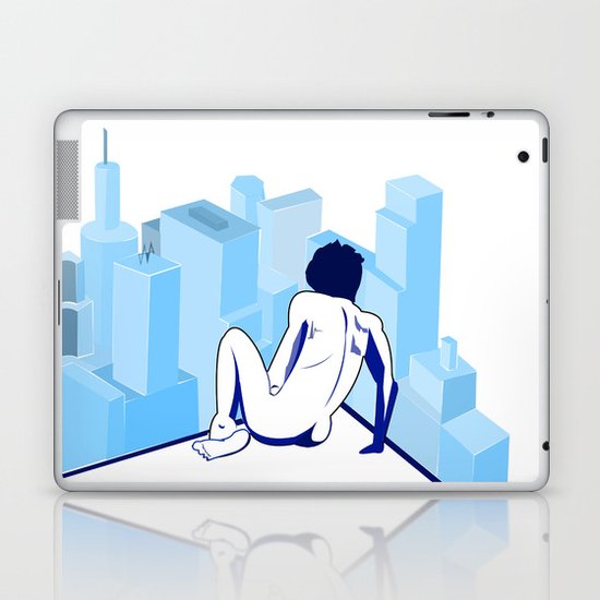 Me against the city Laptop & iPad Skin