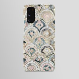 Art Deco Marble Tiles in Soft Pastels Android Case