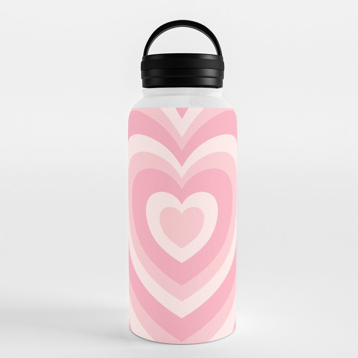 Pretty in Pink Trendy Floral Print Water Bottle by DEC02