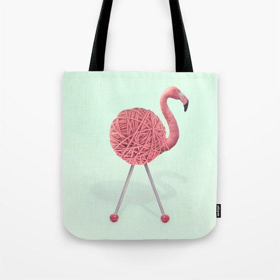 YARN FLAMINGO Tote Bag