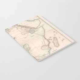 Antique Map of Africa, 1841 Notebook