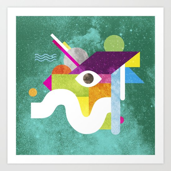 Mythical Float Rate. Art Print