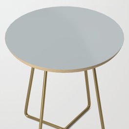 Light Pastel Slate Blue Gray Solid Color Parable to Valspar Autumn Fog 4007-1B Side Table