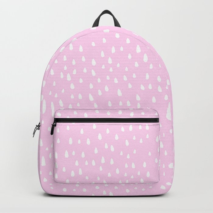 Baby Pink Paint Drops Backpack