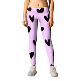 Black Hearts Lovely Pattern Happy Valentines Day Leggings | Lovehearts, Solidarity, Valentinesday, Forgirls, Love, Forwomen, Happyvalentinesday, Heartsymbol, Family, Friends 
