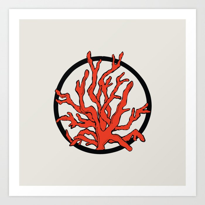 Cool Coral Art Print