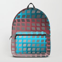 Rainbow Squares Victor Vasarely Style 4 Backpack | Opticalillusion, Pattern, Modernart, Opart, Blue, Geometry, Victorvasarely, Vasarely, Graphicdesign, Rosa 