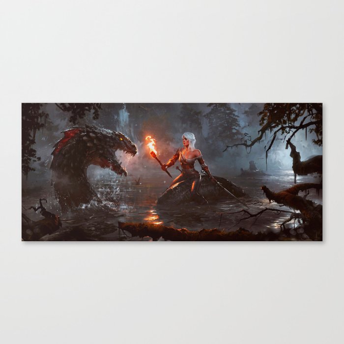 The Witcher Canvas Print by Mracos