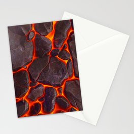 " Global: 2022/today - Lava on the Volcano ...  Stationery Card