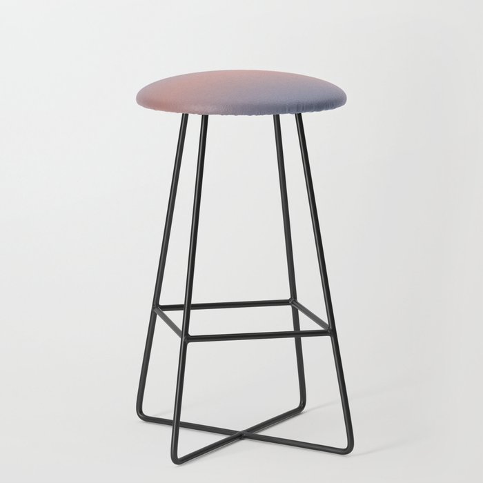 Modern Dusty Rose Pink And Blue Ombre Gradient Pattern Abstract Bar Stool