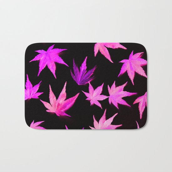 AUTUMN ROMANCE - LEAVES PATTERN #2 #decor #art #society6 Bath Mat