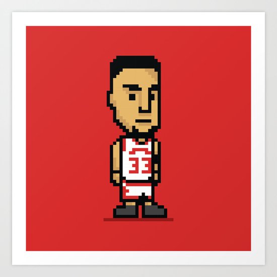 8-Bit: Scottie Pippen Art Print